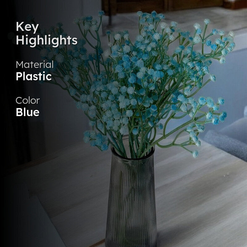 Artificial Gypsophila (Blue) - Set Of Three media 2