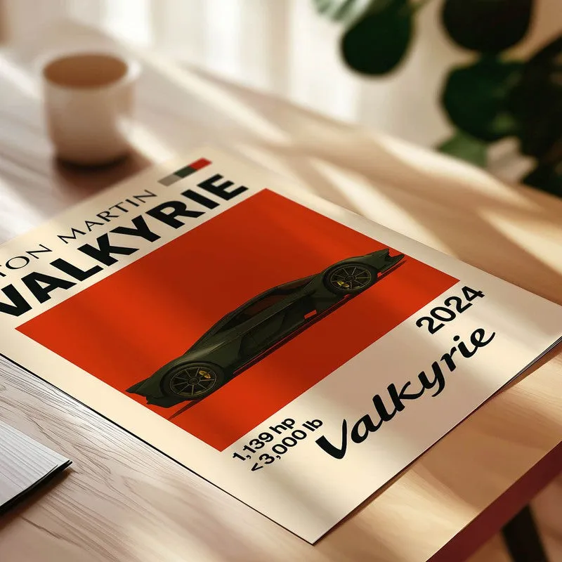 Aston Martin Valkyrie Wall Poster media 4