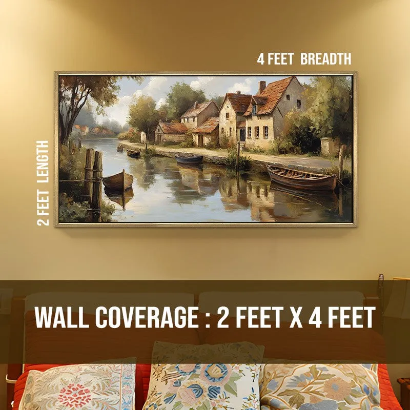 Gentle Passage Canvas Wall Painting With Frame media 9