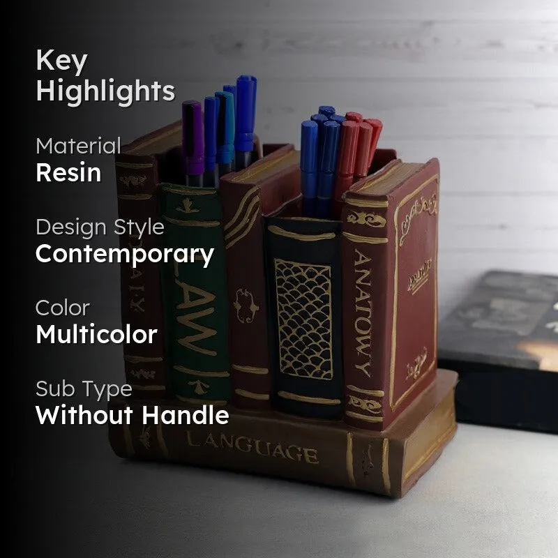 Vintage Resin Library Pen Stand media 2