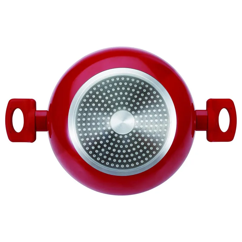 Bergner Bellini Plus Non Stick Kadhai With Lid (Red) - 3600 mL media 6