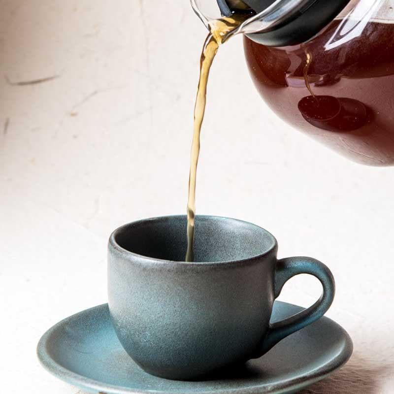 Indigo Terrain Cup & Saucers - Set Of Two media 3