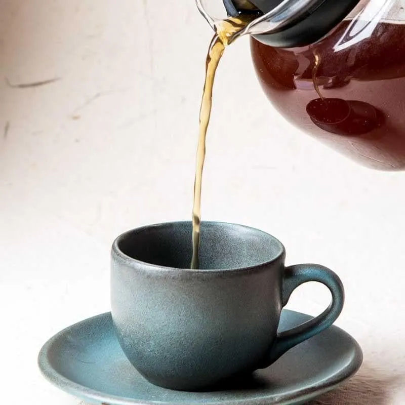 Indigo Terrain Cup & Saucers - Set Of Two media 3