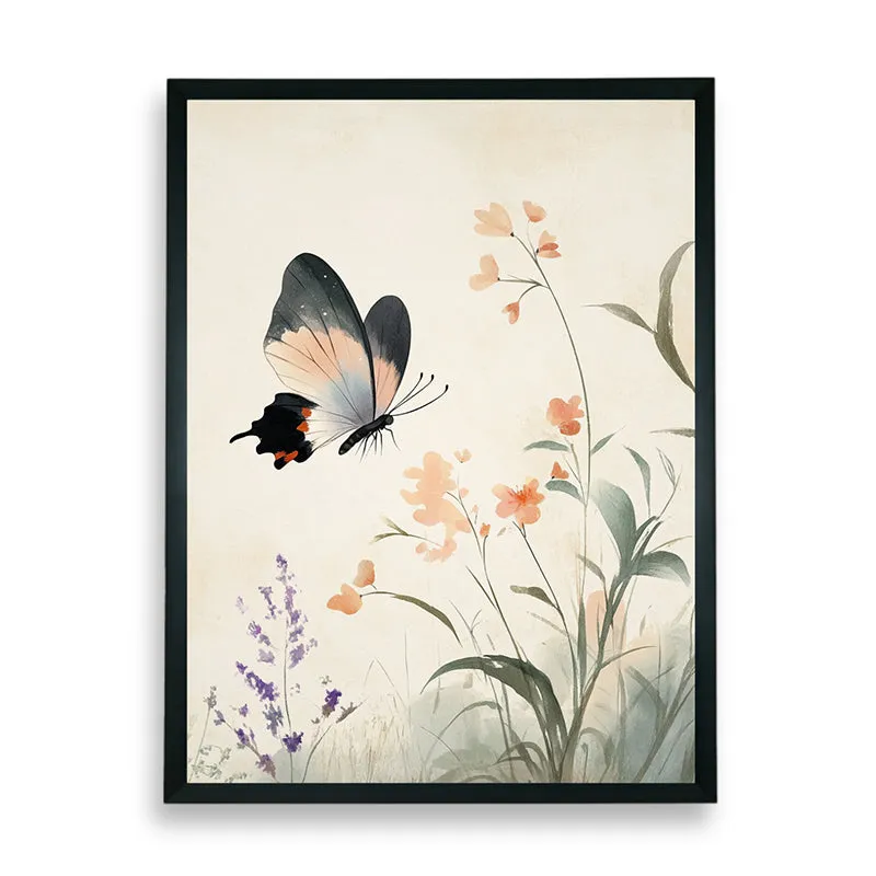 Botanical Titli Wall Art With Resin Frame media 7