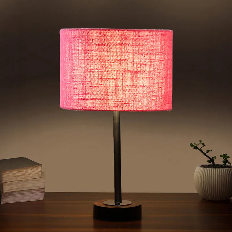 Sienna I Rodin Wooden Table Lamp - Pink,Silver,Brown media 1