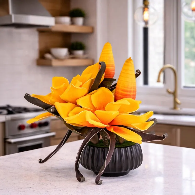 AarviDecor Golden Aura Foam Artificial Flowers media 4