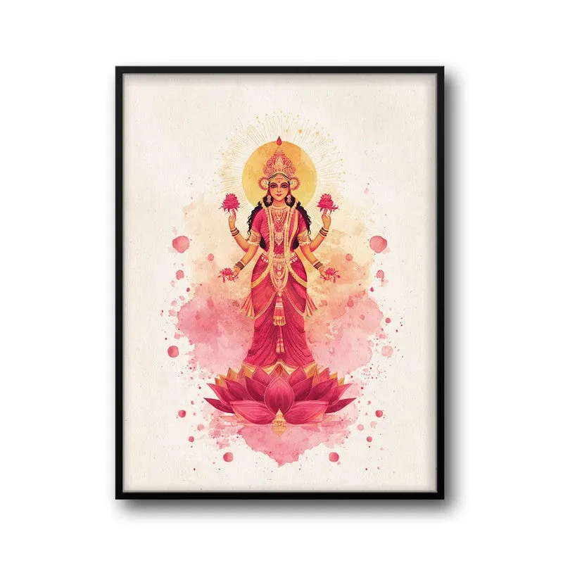 Shri Mahalaxmi Devi Divine Archival Paper Wall Art media 7