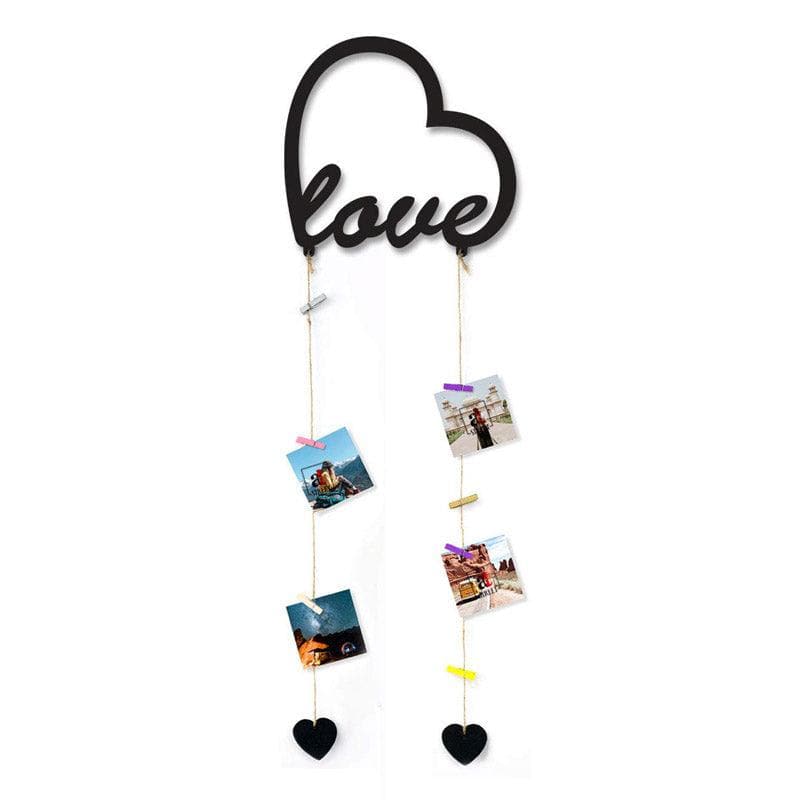 Whimsy Heart Shaped Photo Frame - Black media 3