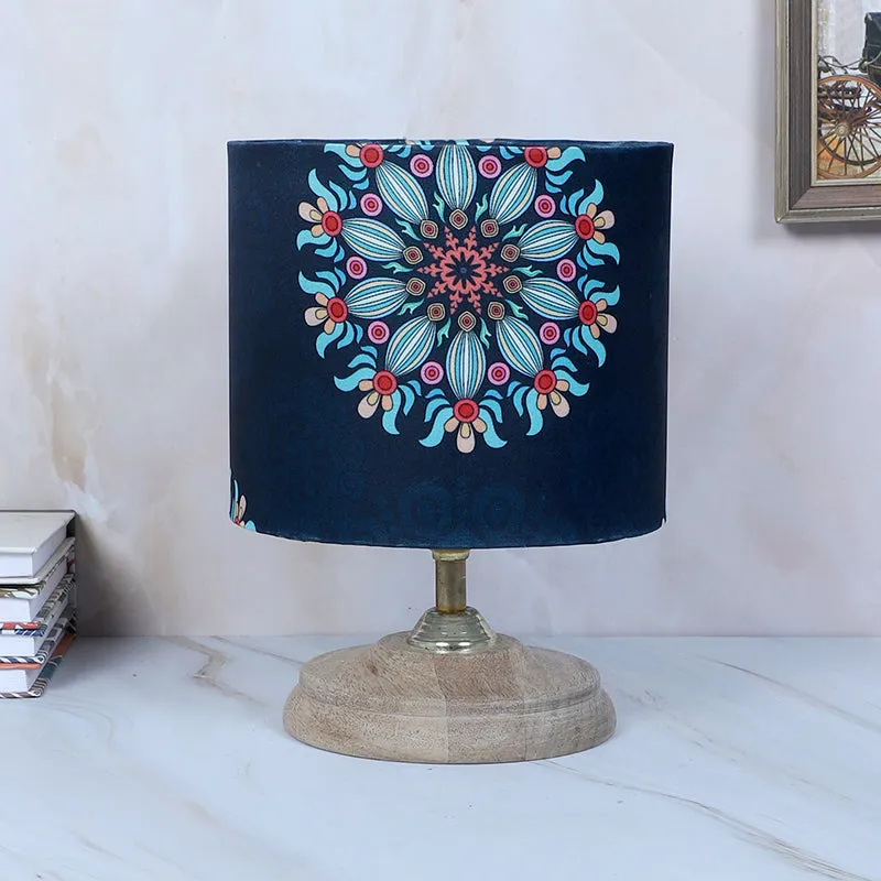 Toile Pebble Printed Mango Wood Table Lamp - Multicolor media 3