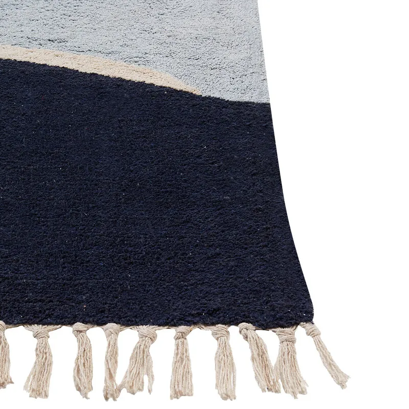 Abstracta Tufted Cotton Area Rug - Grey, Red media 6