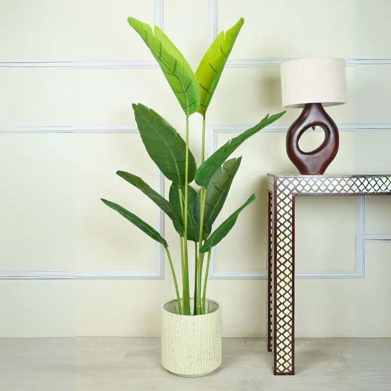 Ardella Artificial Banana Plant With Black Fiber Pot - 4.4 Feet media 5