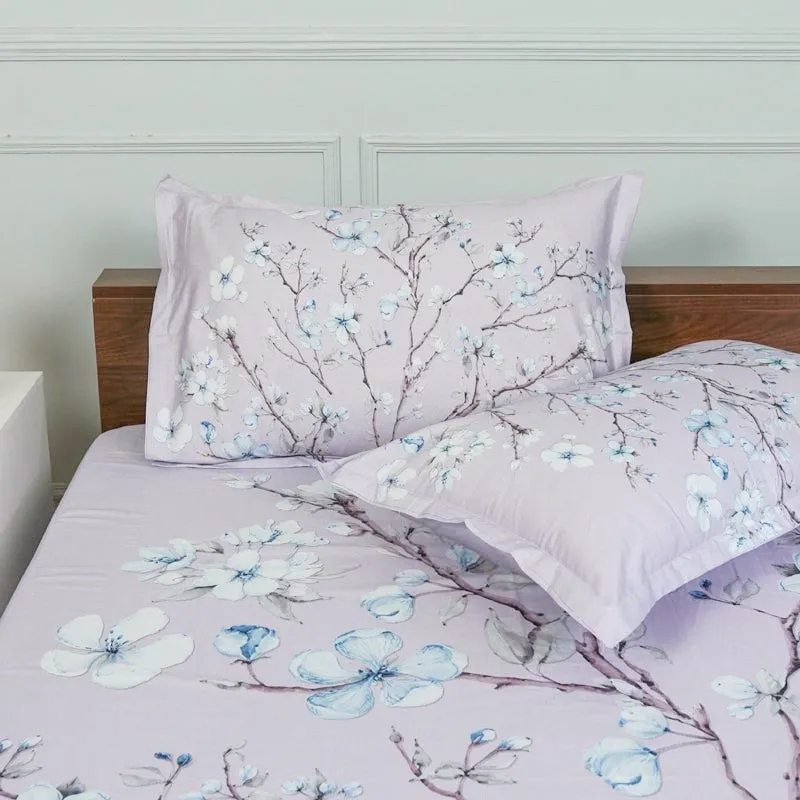 Calla Blossom Floral Cotton Bedsheet (Pink) - 200 TC media 4