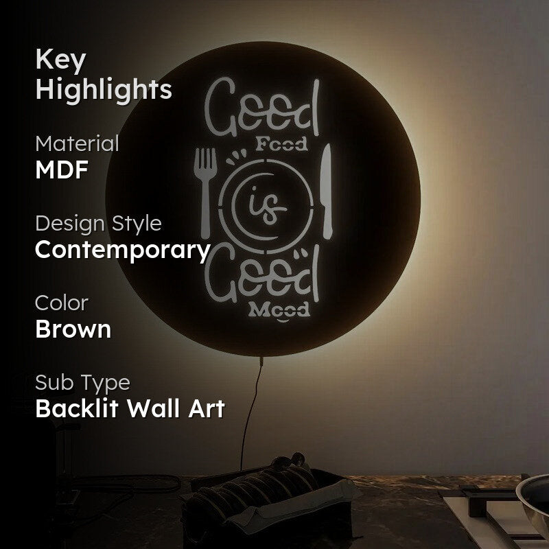 HearthHome Backlit MDF Wall Accent media 2