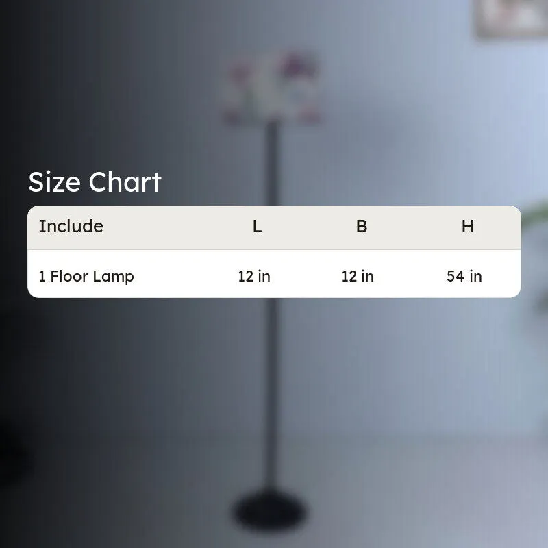 Lumikko Printed Metal Floor Lamp - Black media 5