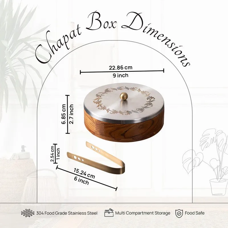 Acacia Roti Box - Silver media 6