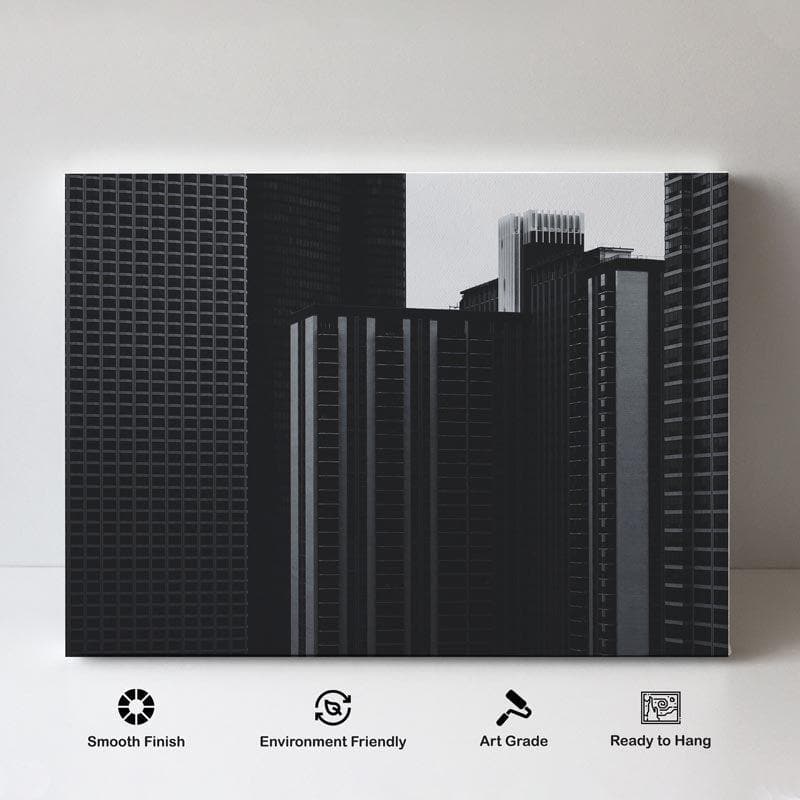 Chicago Cityscape Symphony Canvas Wall Painting - Gallery Wrap media 4