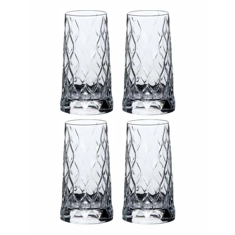 Pasabahce Foliage Whiskey Glass (345 mL) - Set Of Four media 4