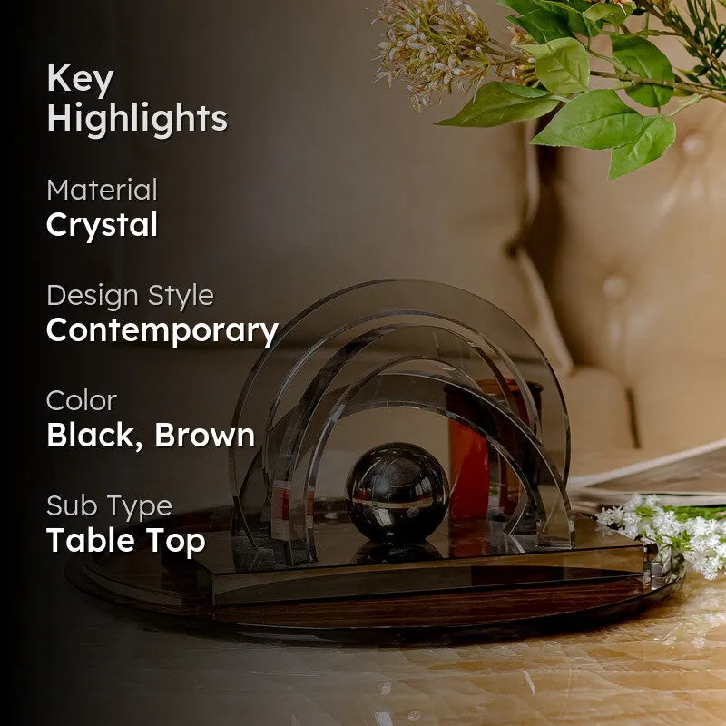 Lumora Stereo Crystal Showpiece media 2