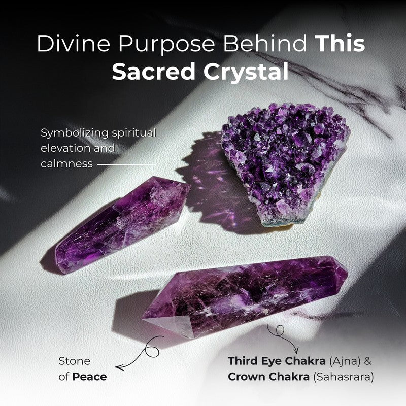 Healing Amethyst Gemstone Tree Decorative Showpiece media 8