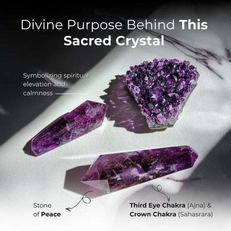 Healing Amethyst Gemstone Tree Decorative Showpiece media 8