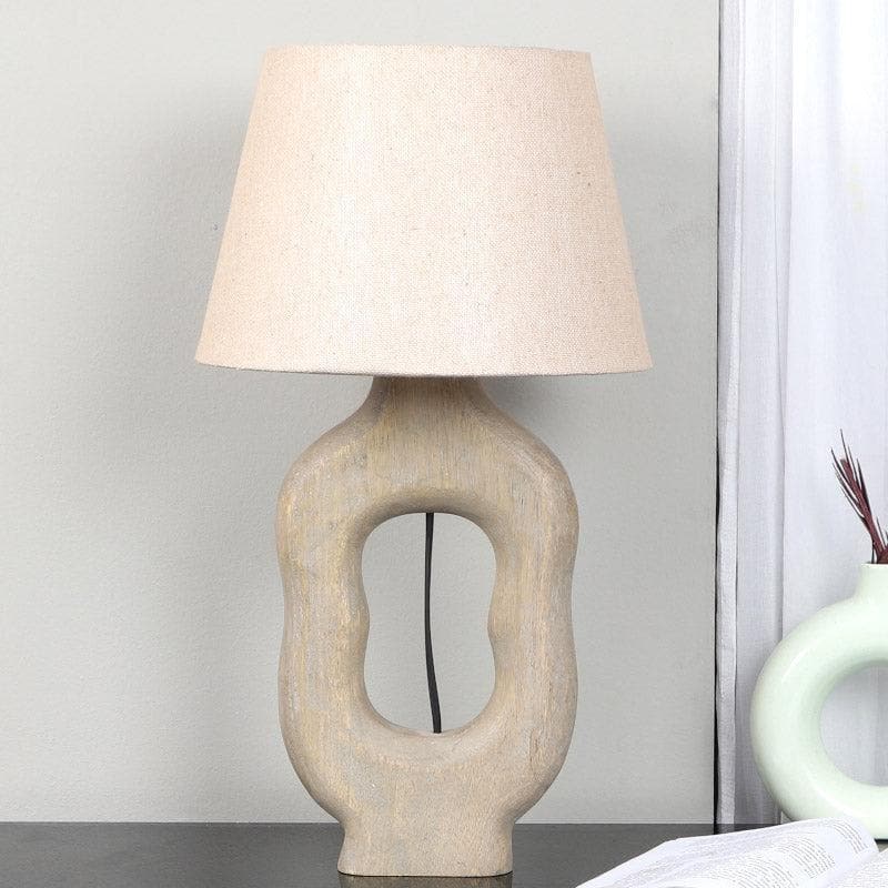 Mishuna Tissle Fabric Table Lamp - Beige media 3