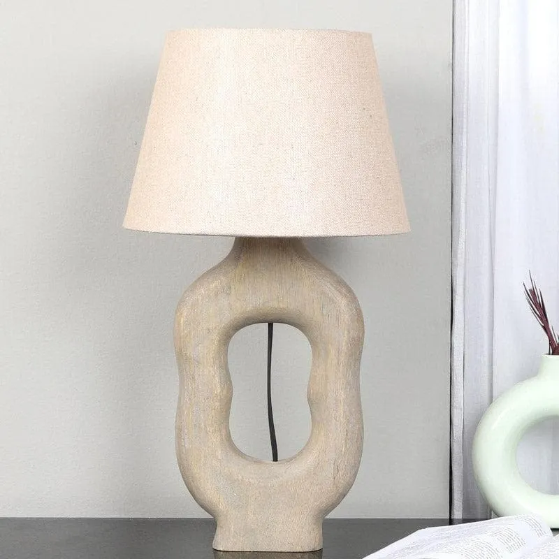 Mishuna Tissle Fabric Table Lamp - Beige media 3