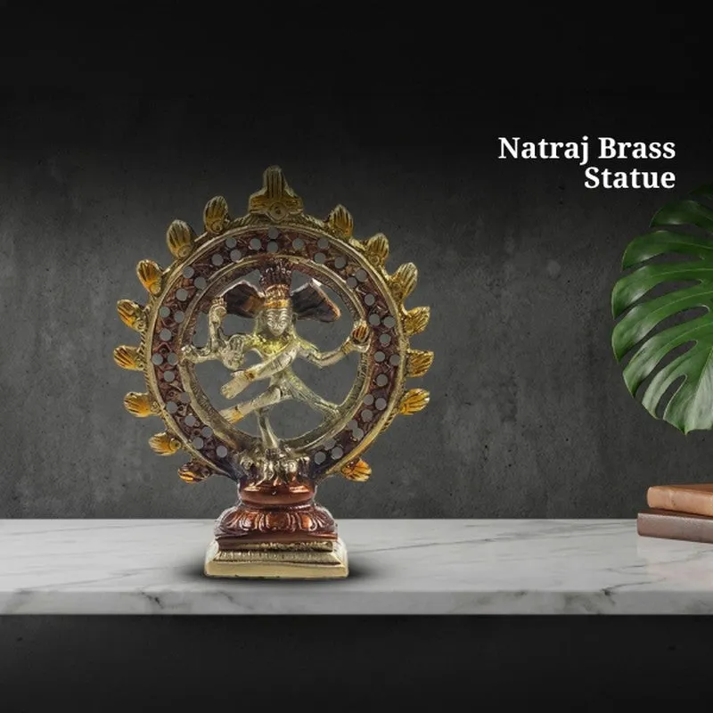 Cosmic Nataraja Divine Brass Idol media 6