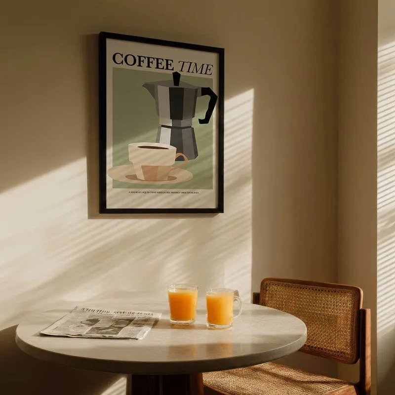 Coffee Bliss Archival Canvas Wall Art - Black media 5