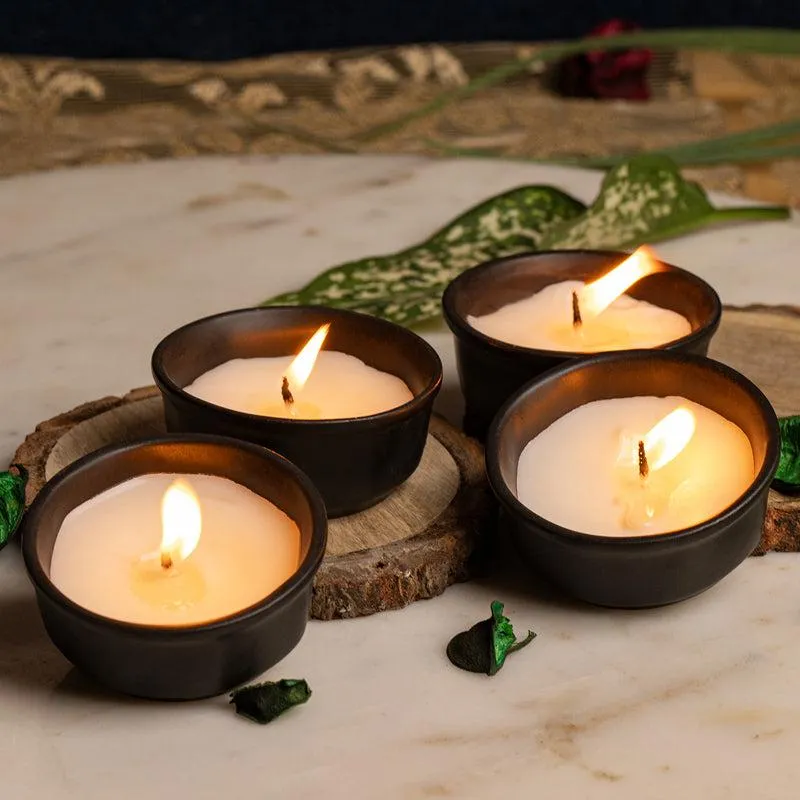 Amy Jasmine Scented Candle - Set Of Four media 3