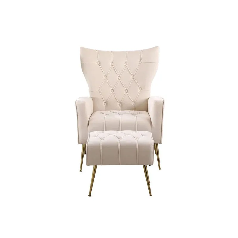 Simplex Neem Wood Lounge Chair (Beige) - Two Piece Set media 4
