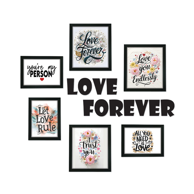 Timeless Memories "Love Forever" Synthetic Photo Frame - Seven Piece Set media 3