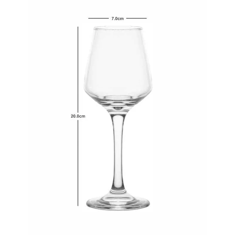 Bruzzo Red Wine Glasses (230 ml ) - Set Of Six media 5