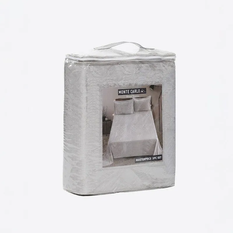 Monte Carlo MuseWeave Bedsheet (Grey) - 280 GSM media 6