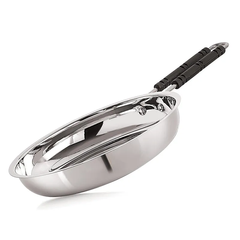 Nirlon Steel Frying Pan - 9 Inches media 6