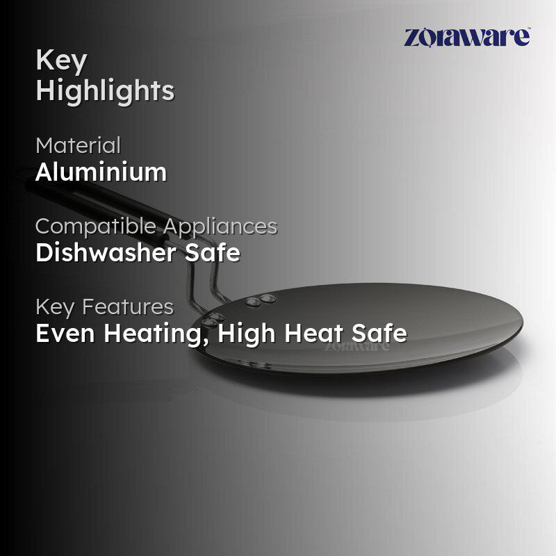 Zoraware Hard Adonized Roti Tawa - 25 CM media 2