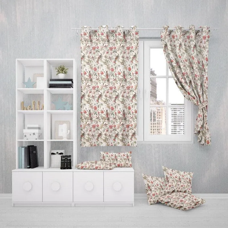 Koel Charm Single Curtain - Red media 4