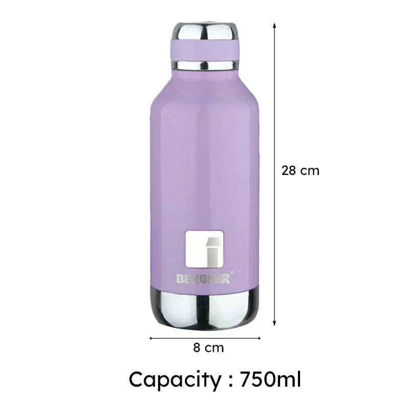 Bergner Walking Hydria Thermosteel Hot And Cold Flask (Purple) - 750 mL media 6
