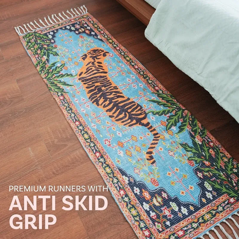 Imperial Tiger Cotton Runner Rug media 6