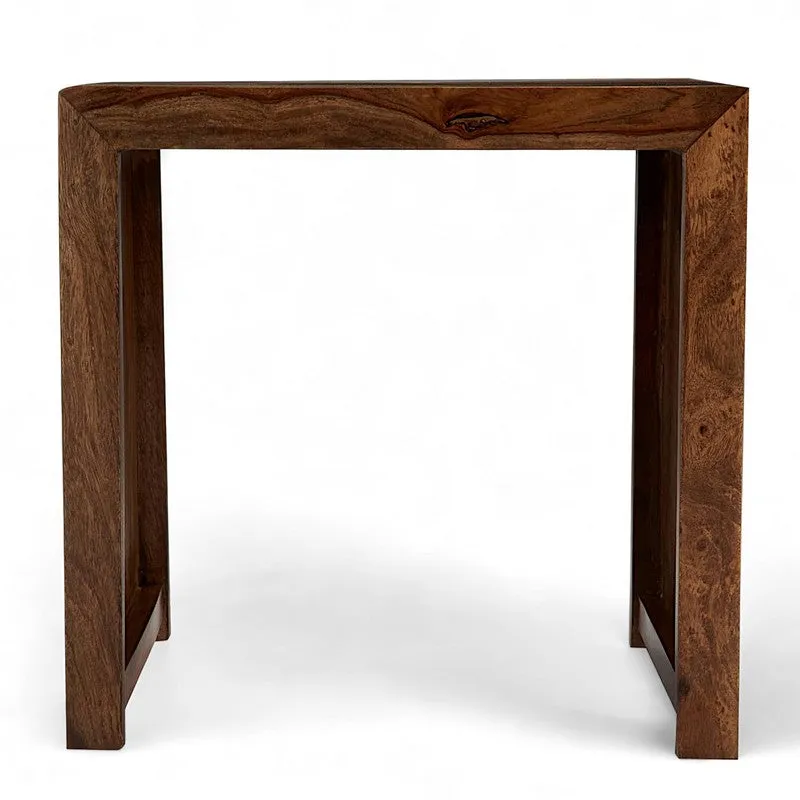 Sverox Sheesham Wooden Side & Bedside Table (Brown) - Set Of Three media 8