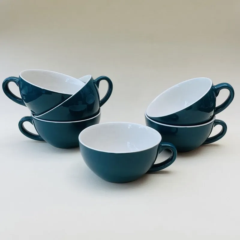 Home Ceramic Tea Cup (240 mL Each) - Set Of Six media 4