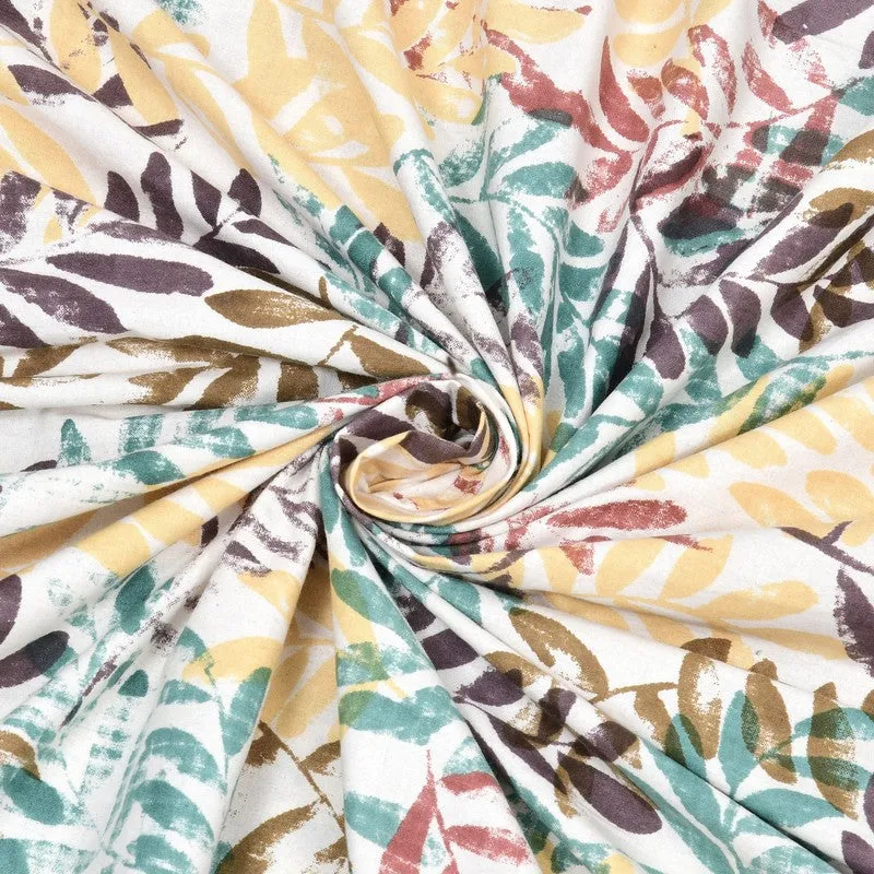 Loomio Cotton Bedsheet (Yellow,Blue) - 240 TC media 6