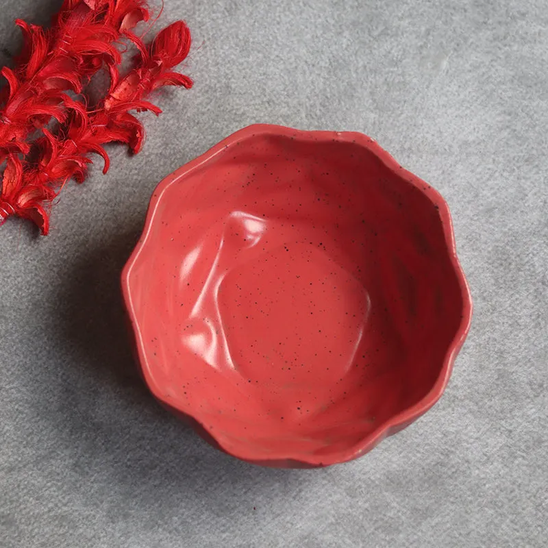 Noemi Ceramic Snack Bowl (Red) - 300 mL media 3