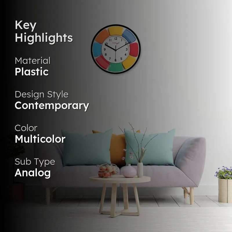 Color Flora Wall Clock media 2
