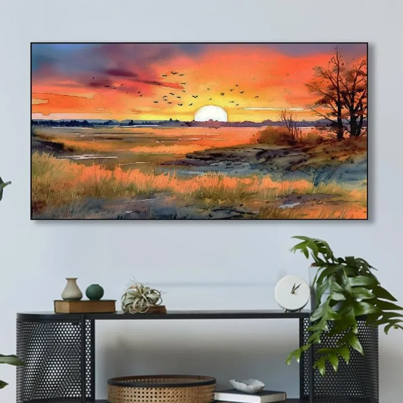 Scenic Grove Canvas Wall Painting With Frame media 3