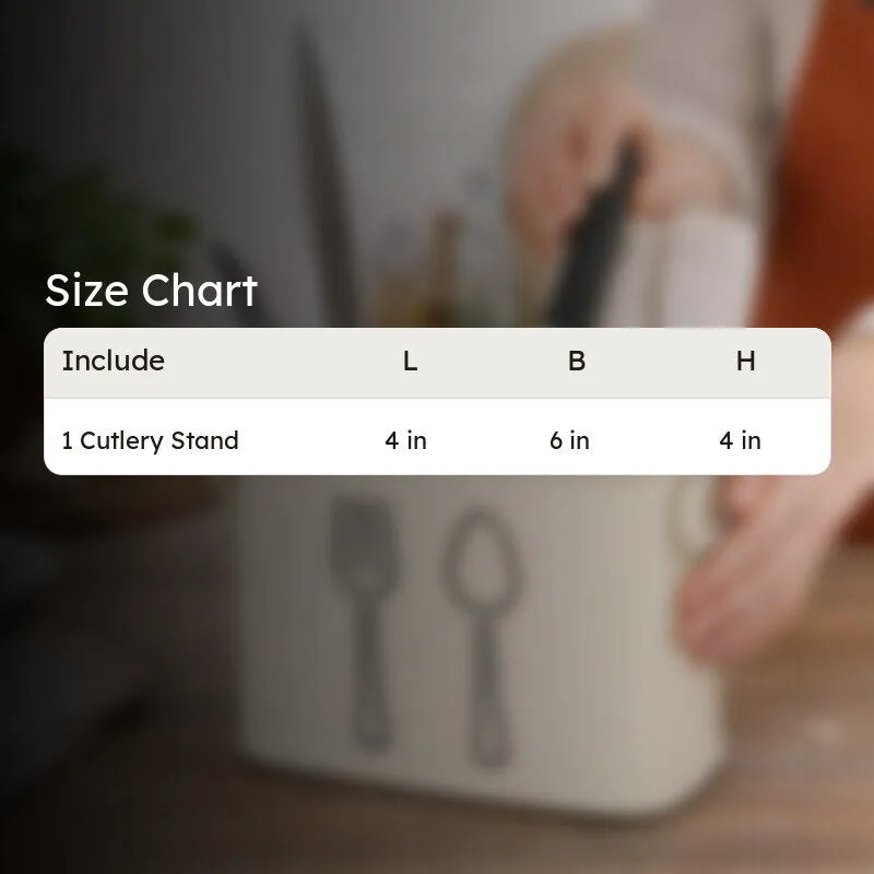 KitchenPro Rust-Free Cutlery Stand - Ivory media 8
