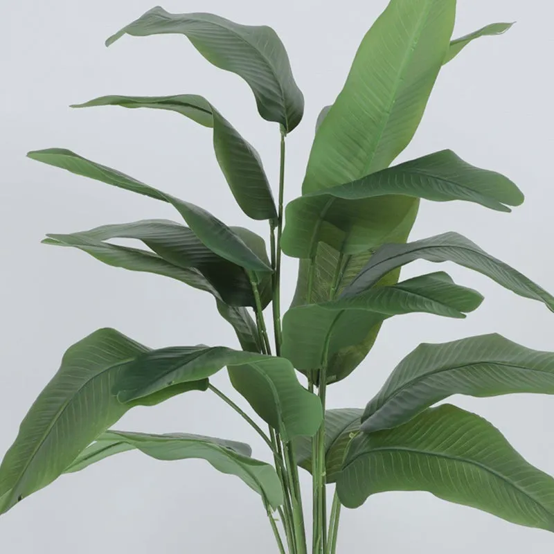 Grover Artificial Banana Plant With Black Plastic Pot - 2.5 Feet media 4