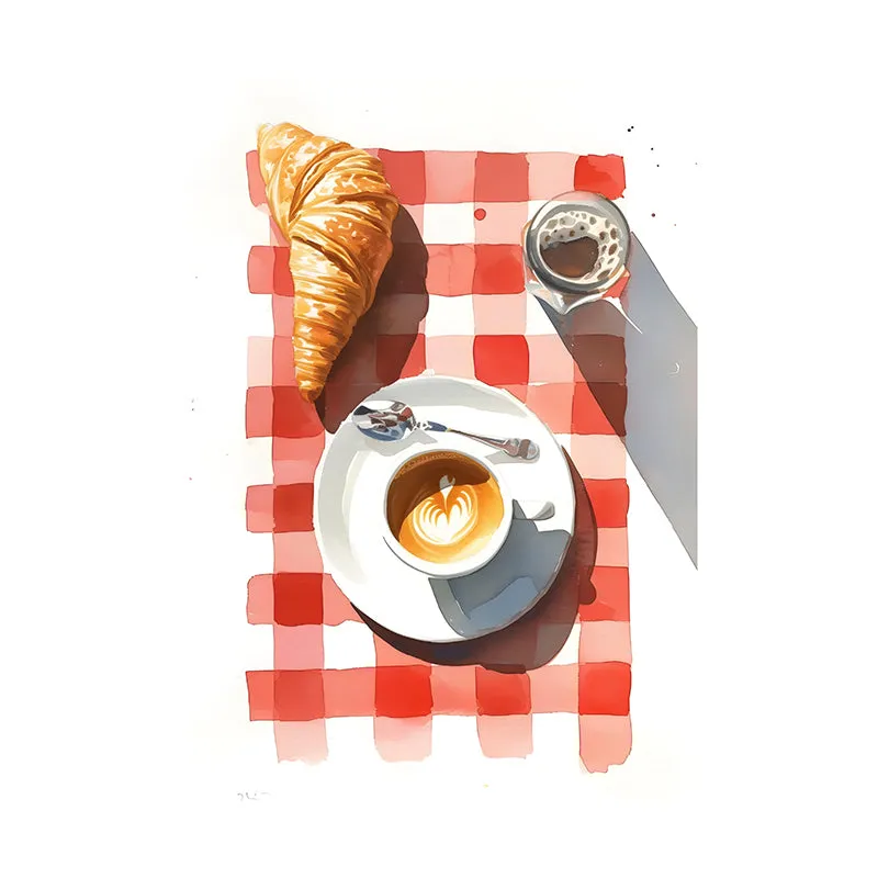 Cafe n Croissant Wall Art - Set Of Two media 4