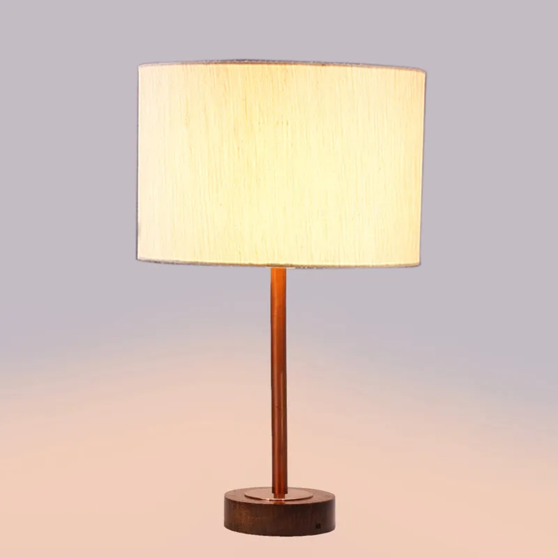 Cotin I Rodin Wooden Table Lamp - Beige,Copper,Brown media 5