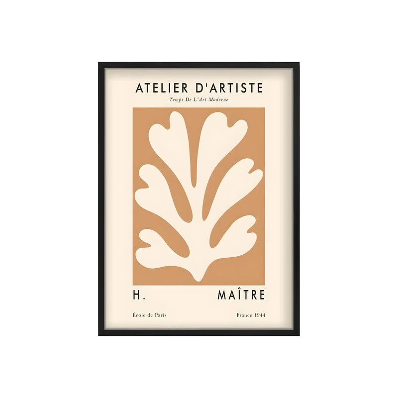 Earthy Elegance Canvas Wall Painting With Black Frame media 3