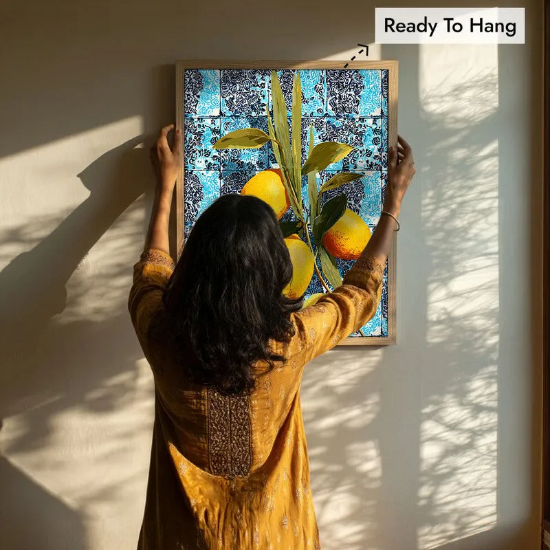 Vitamin Glow Canvas Wall Painting - Brown Frame media 8